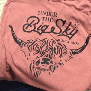 Under the Big Sky tank, pink, S, Montana